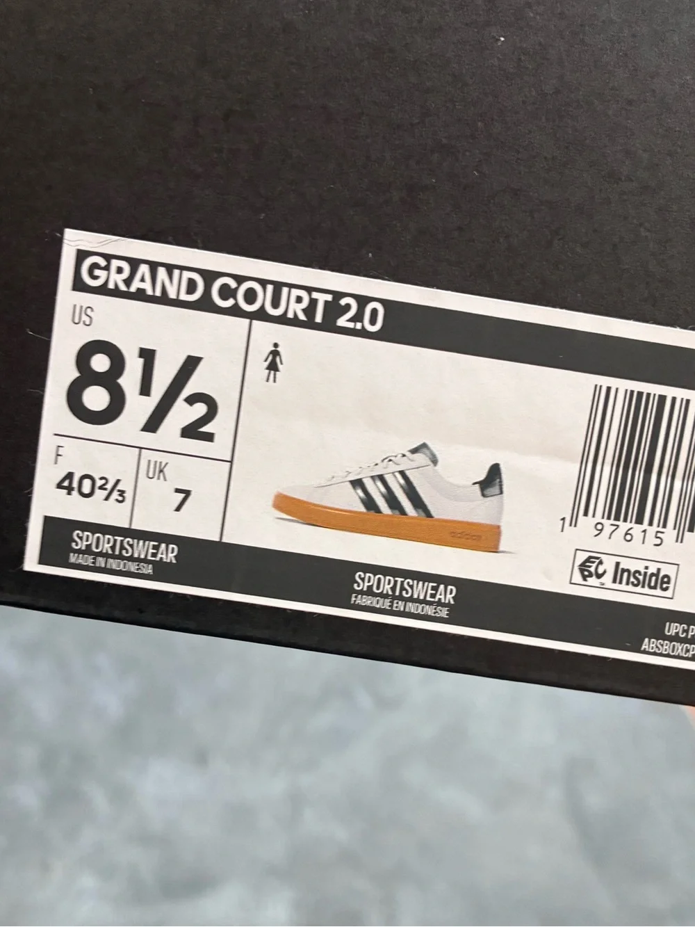 ADIDAS Grand Court 2.0 Sneakers NWT